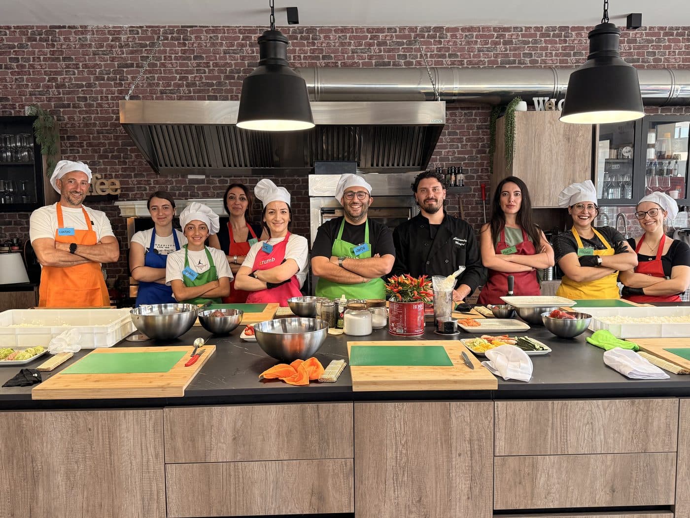 La sala cucina attrezzata
